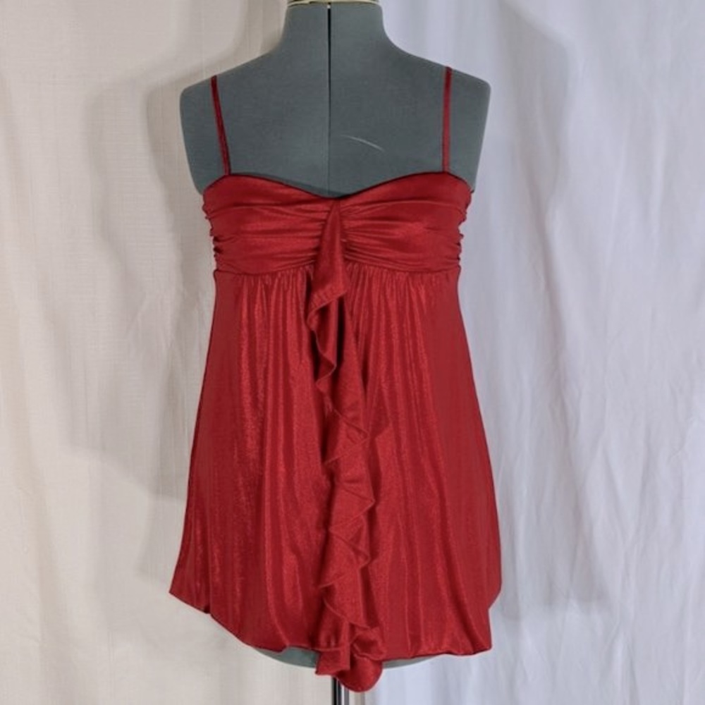 Jodi Kristopher Red Mini Dress